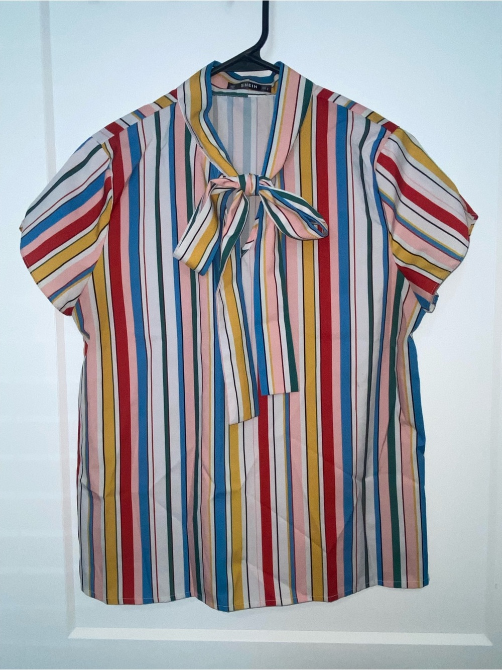 Striped Multicolor Short Sleeve Top